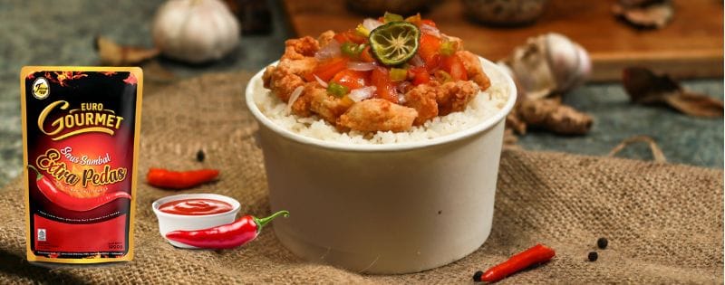 rice bowl ayam pedas